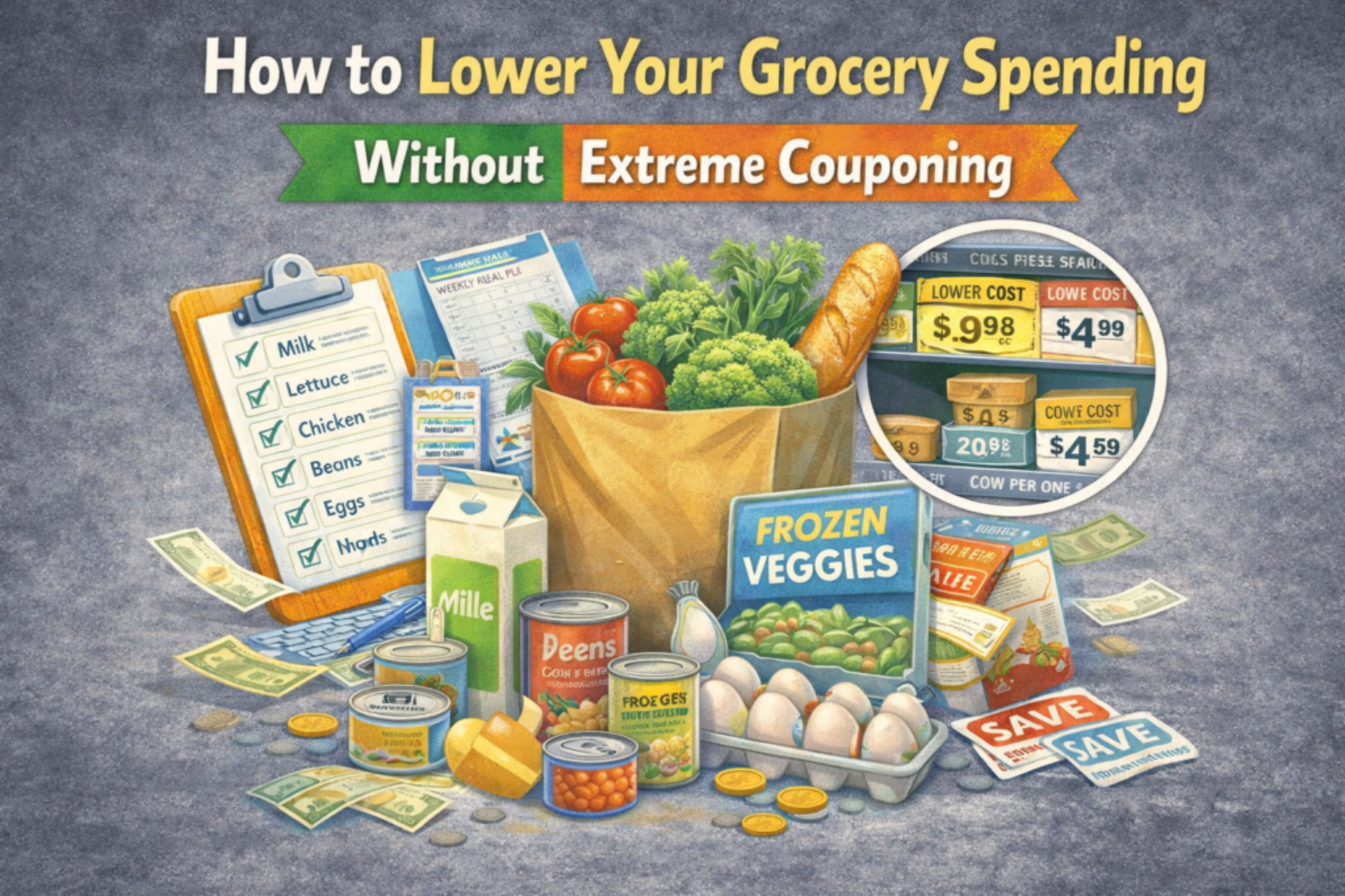 How to Lower Your Grocery Spending Without Extreme Couponing
