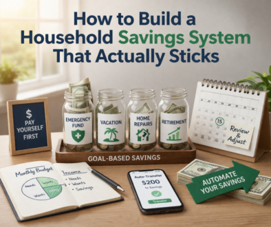 build a household savings system