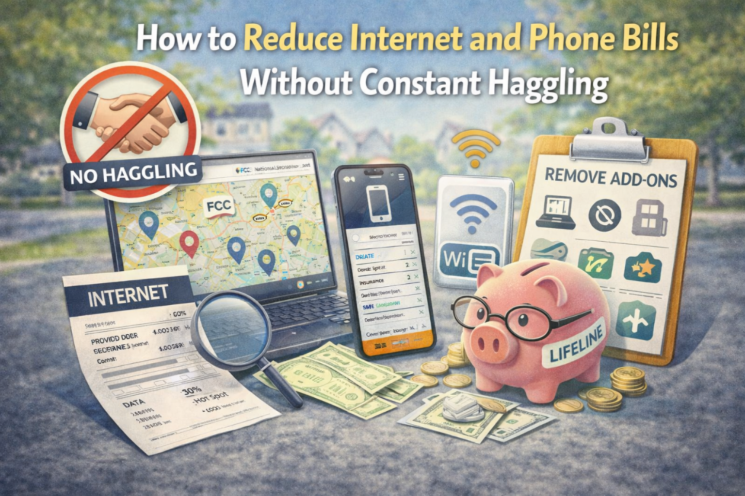 reduce internet and phone bills