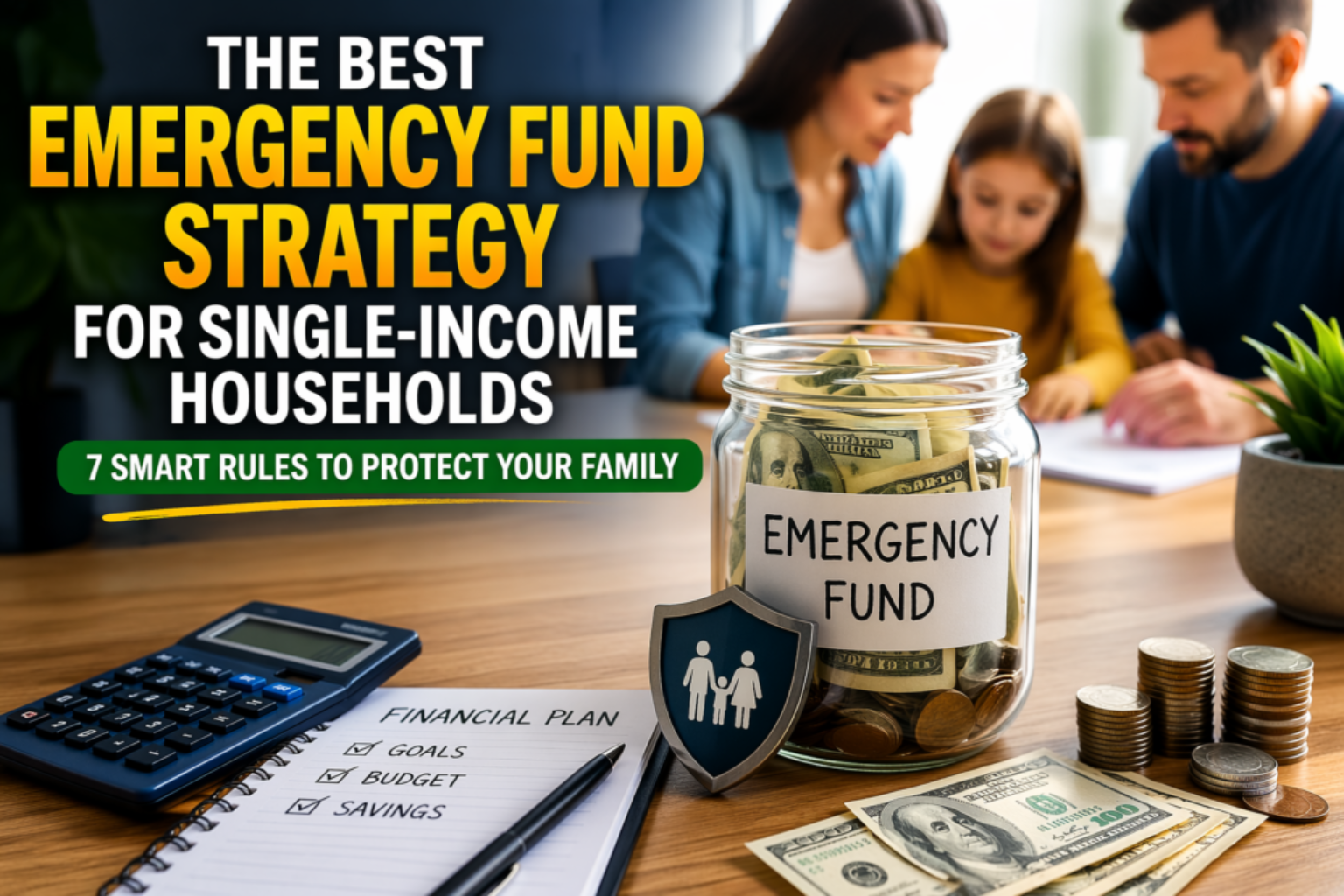 best emergency fund strategy for single-income households