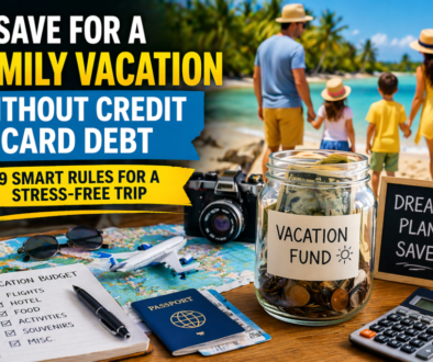 save for a family vacation without credit card debt