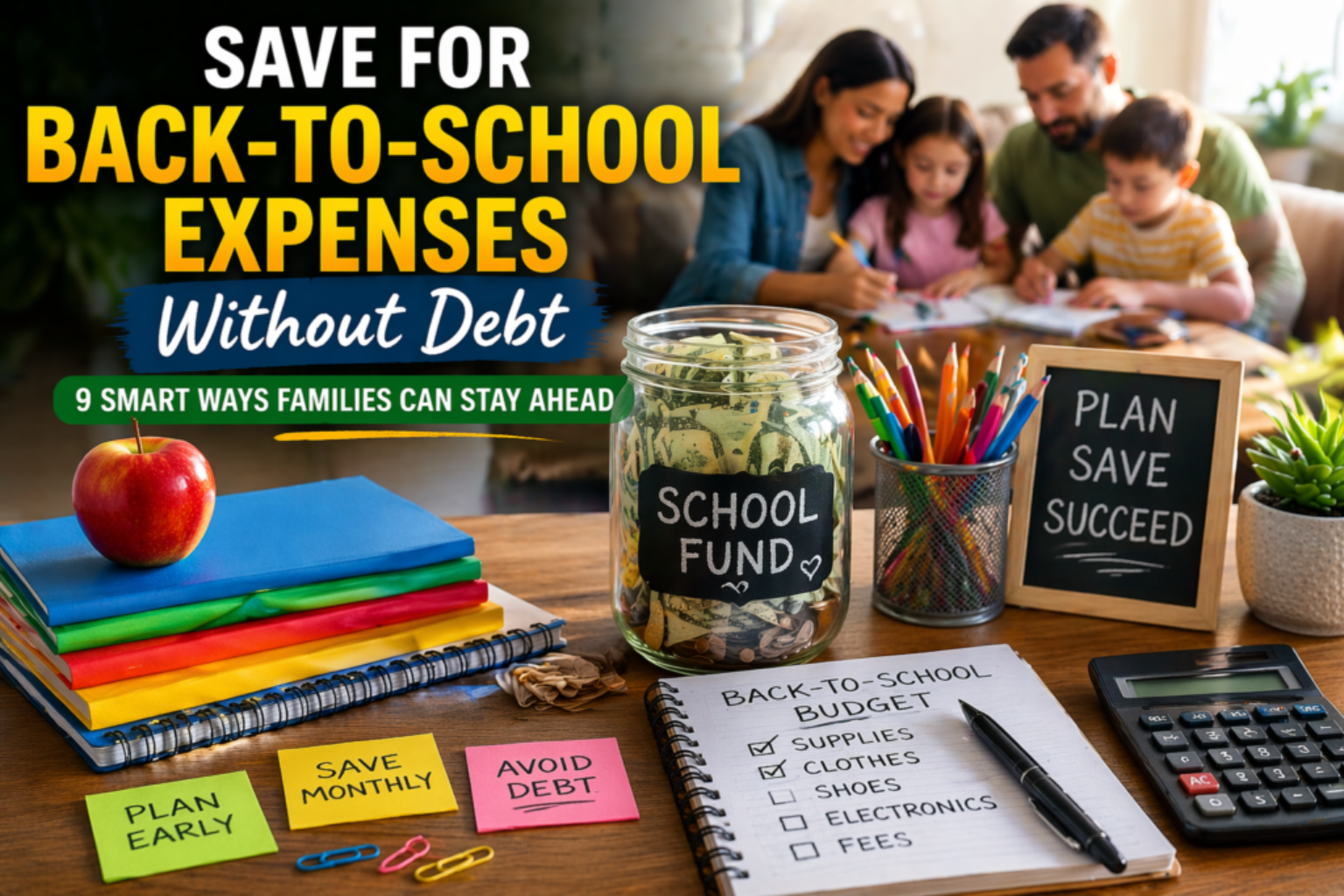 save for back-to-school expenses without debt