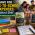 save for back-to-school expenses without debt